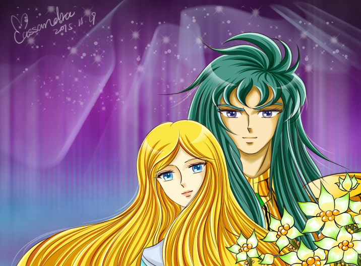 Camus and Natassia (Hyoga's mum)