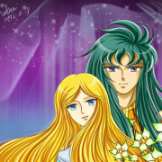 Camus and Natassia (Hyoga's mum)