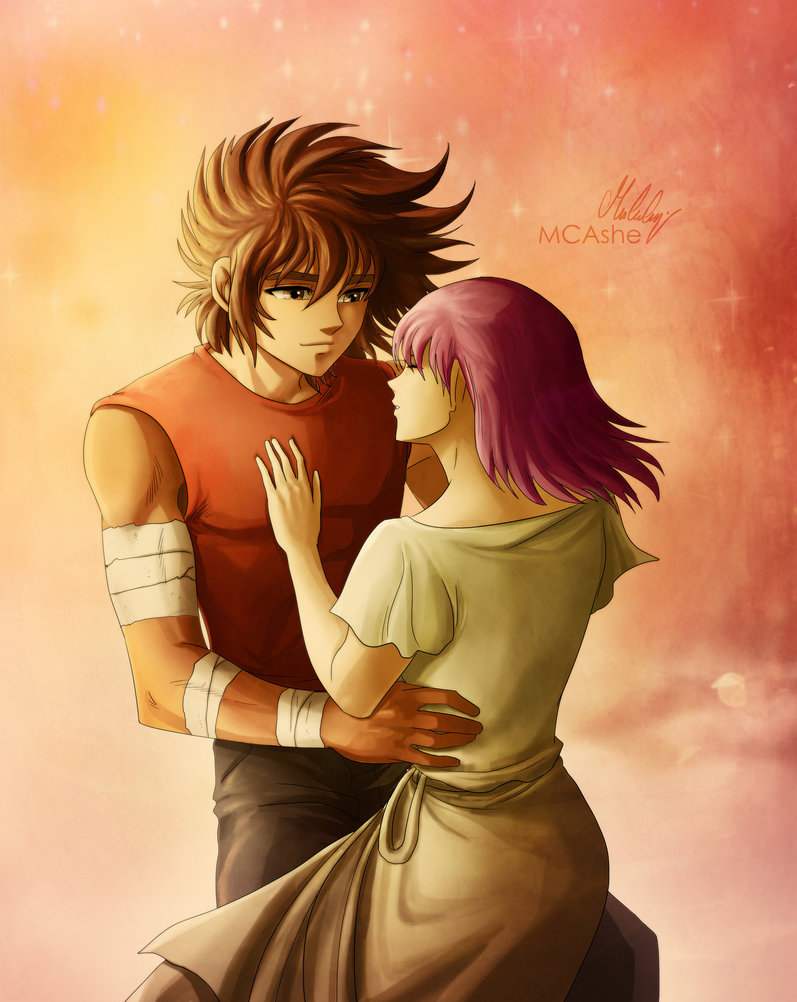 Seiya and Saori by MCAshe