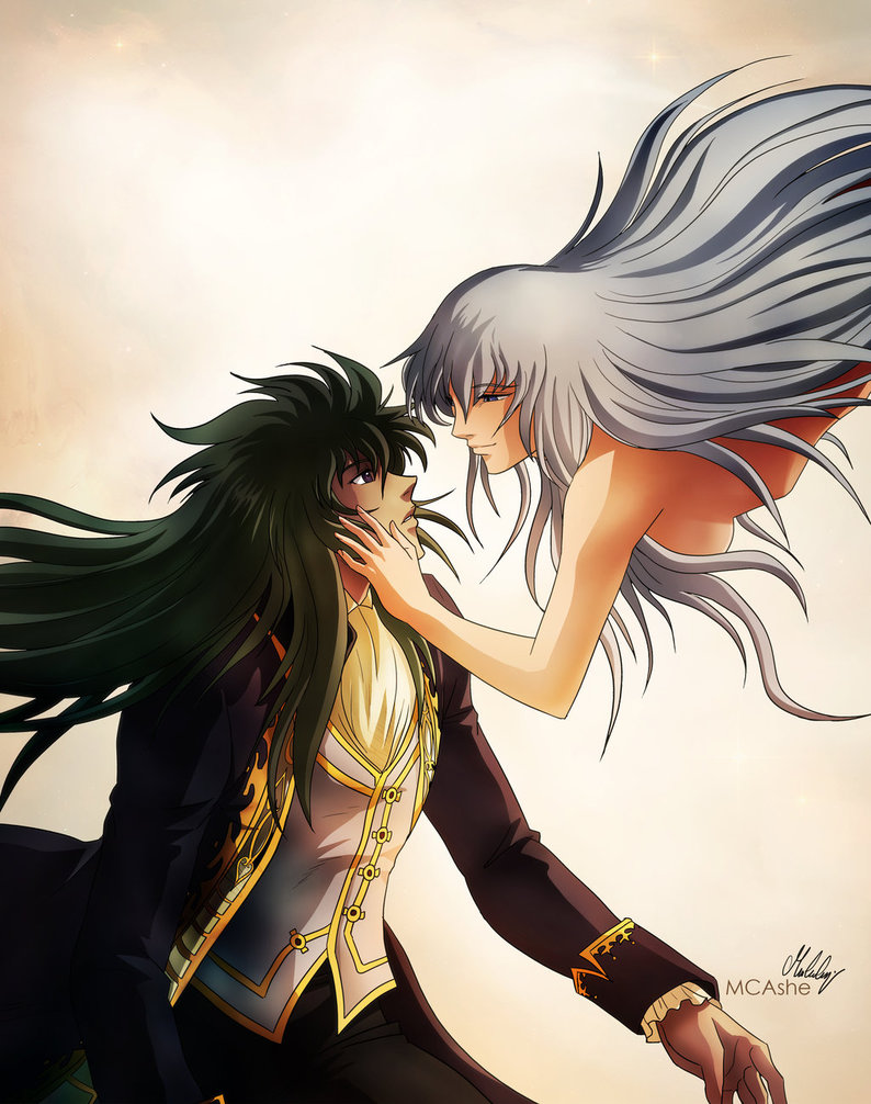 Saint Seiya Aquarius Degel and Lady Seraphina