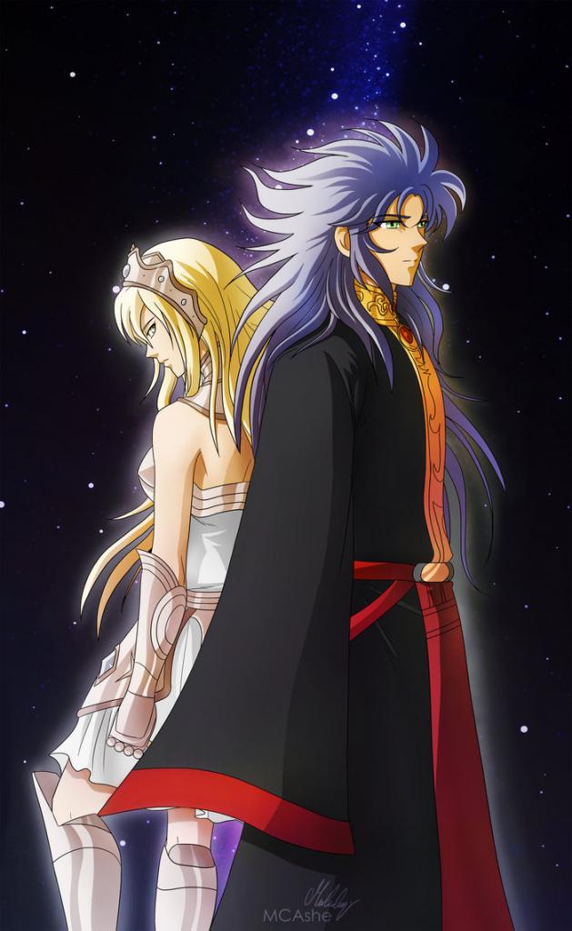 Saint Seiya Saga and Katya