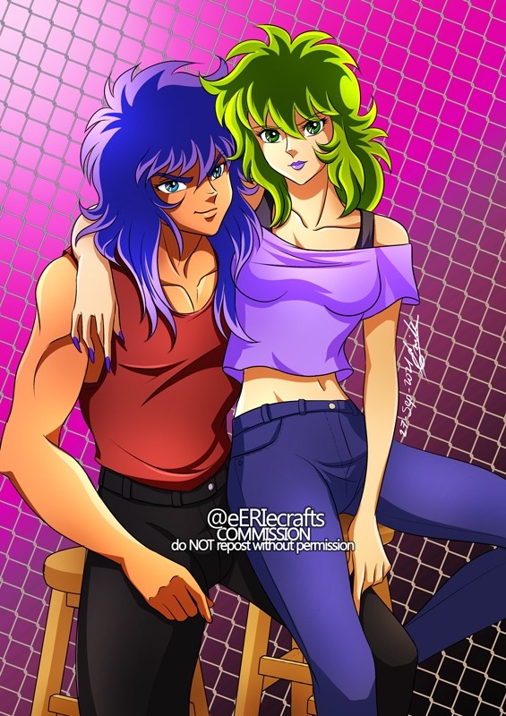 Saint Seiya Milo x Shaina