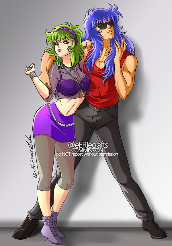 Saint Seiya Milo x Shaina