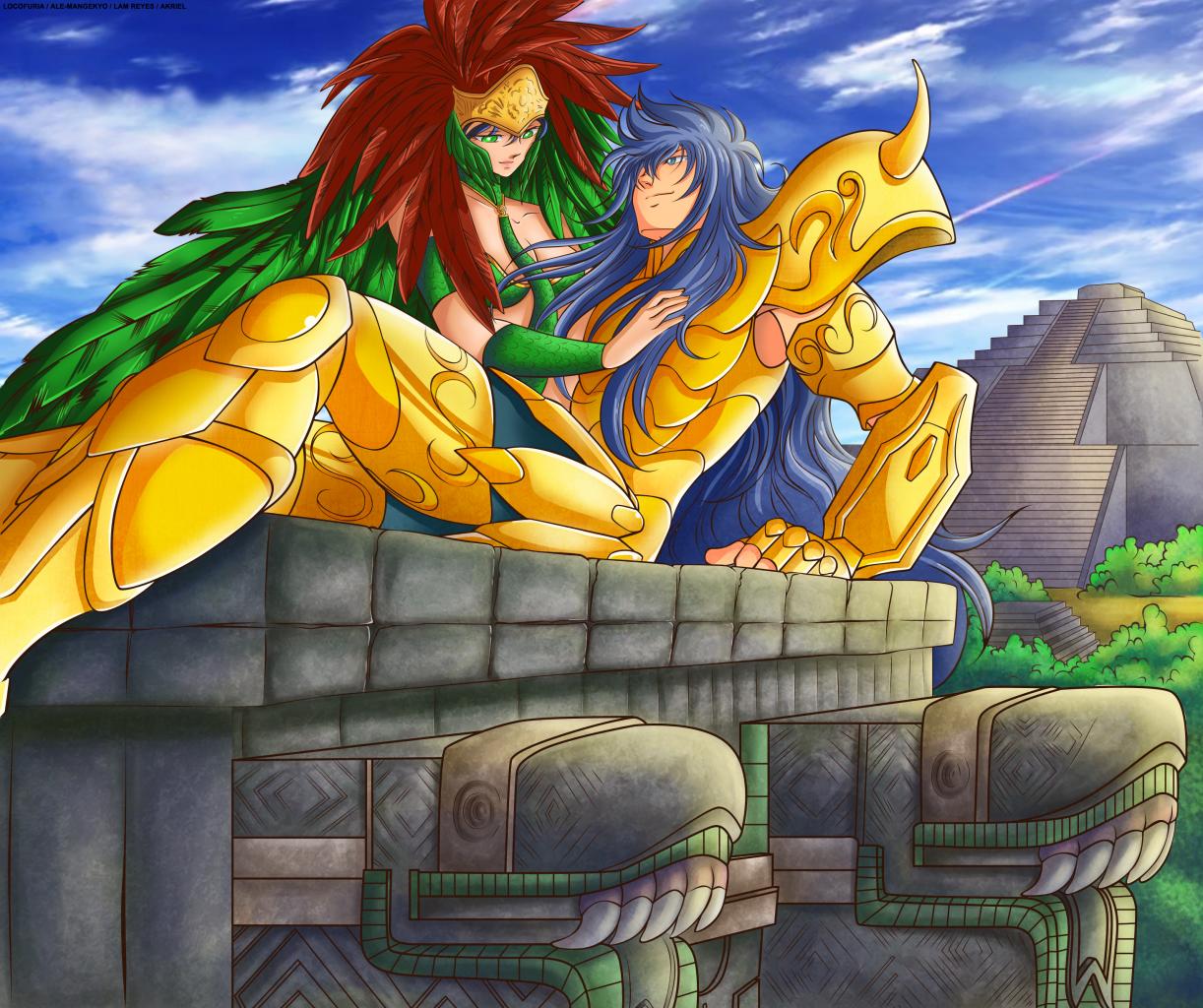 Saint Seiya, Scorpio Kardia and Calvera