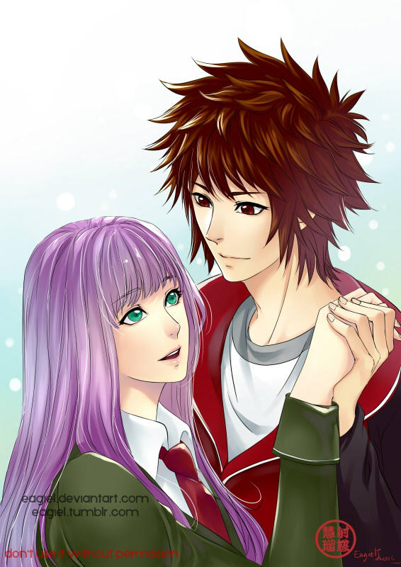 Seiya and Saori By eagiel