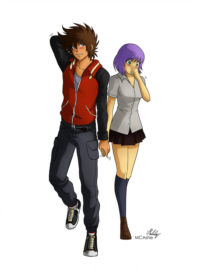 Seiya and Saori by MCAshe