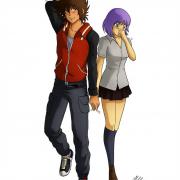 Seiya and Saori by MCAshe