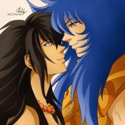 Saint Seiya, Scorpio Kardia and Calvera