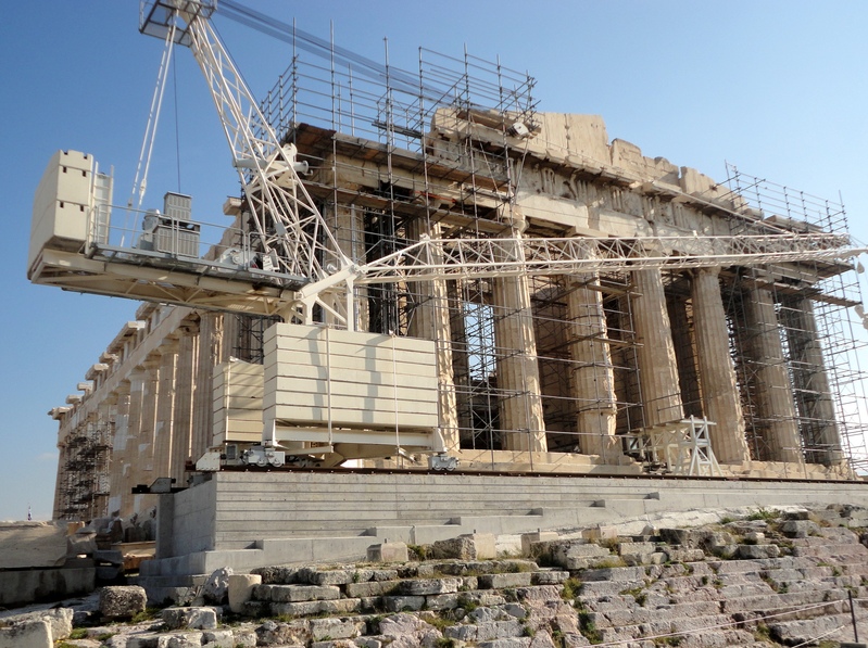 Athenes parthenon travaux