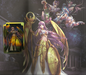 Saint seiya enveloppe 6 premiere cartes golds avec athena